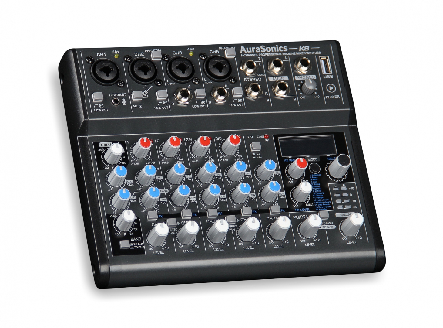 AuraSonics K8 компактный микшерный пульт в Стерлитамаке