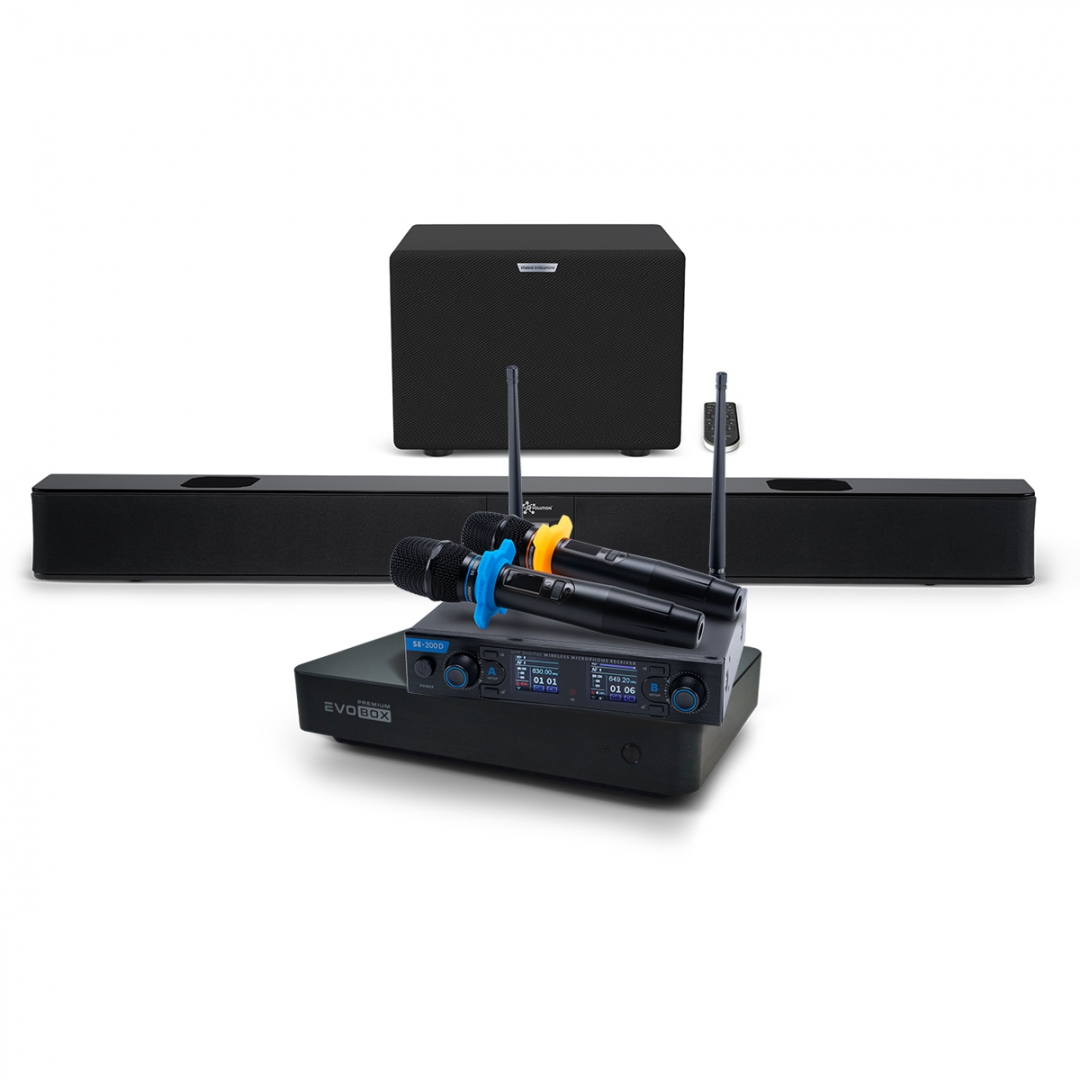 Hi-End караоке-система EVOBOX Premium + EvoSoundBar (саундбар с караоке) в Стерлитамаке