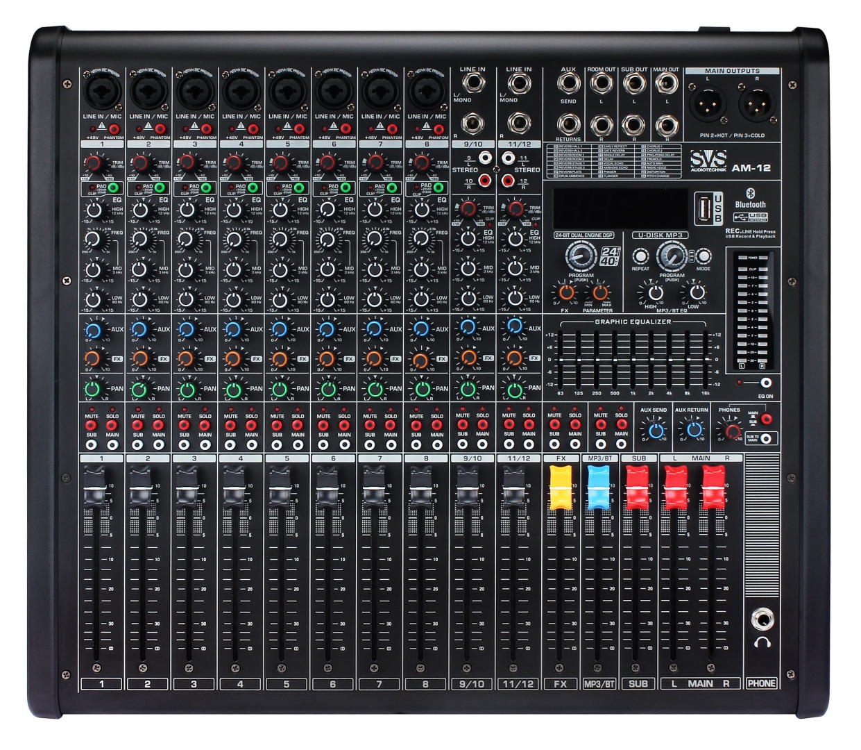 SVS Audiotechnik mixers AM-12 Микшерный пульт аналоговый, 12-канальный в Стерлитамаке